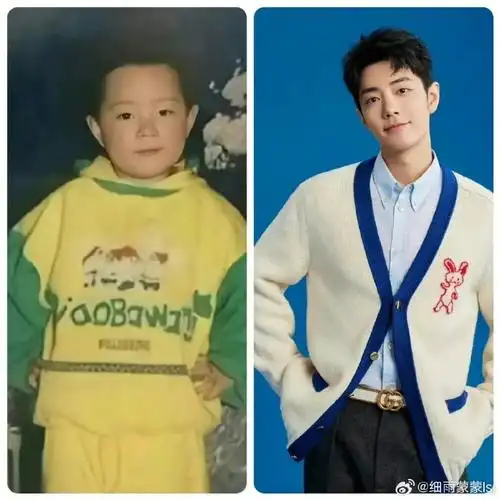 看了一组肖战小时候的照片,这眉眼,从小到大都没怎么变过[大笑]#肖战