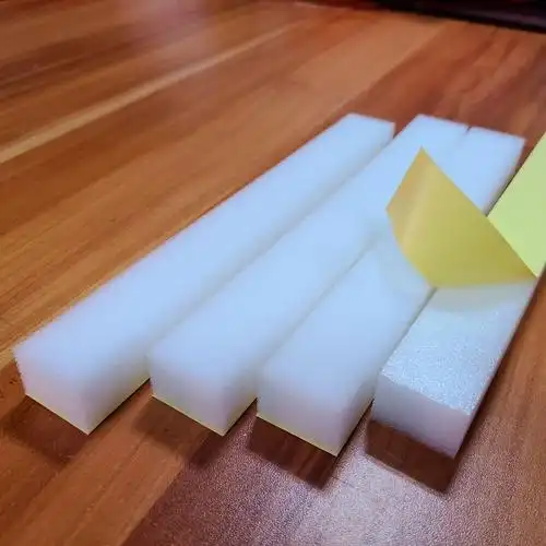 白色海绵条 无卤海绵 厂家直供隔离面罩海绵防护罩自粘海绵