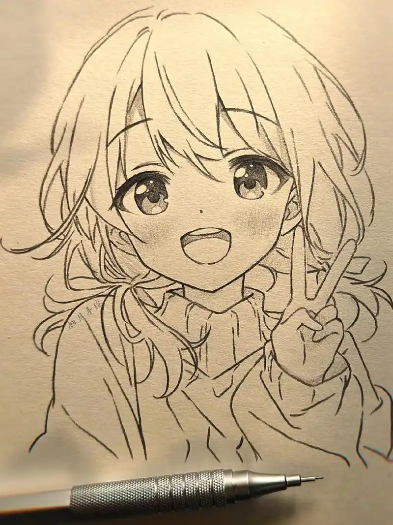 "别听世俗的耳语,去看自己喜欢的风景"#手绘动漫人物 #绘画 - 抖音