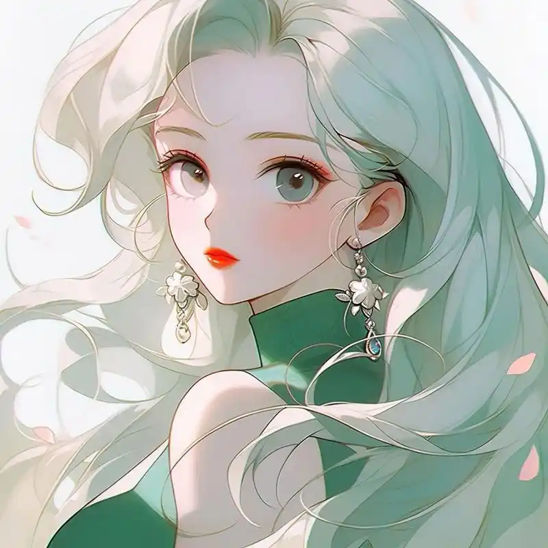 绿色系头像:这个炎热的夏天被温柔的绿色承包了.