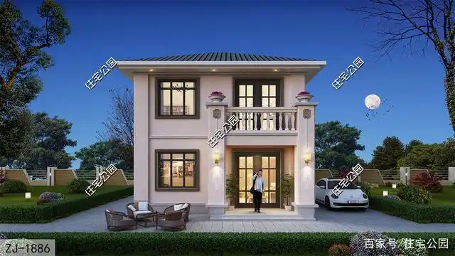 主卧朝南 小占地,7×11米小面宽二层别墅,舒适又实用