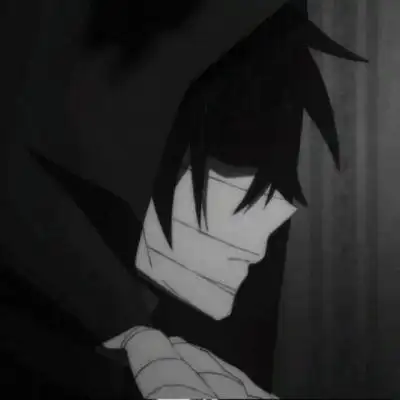 男生头像动漫黑白 酷帅丧系黑暗头像 - 动漫头像 - 潮人个性网