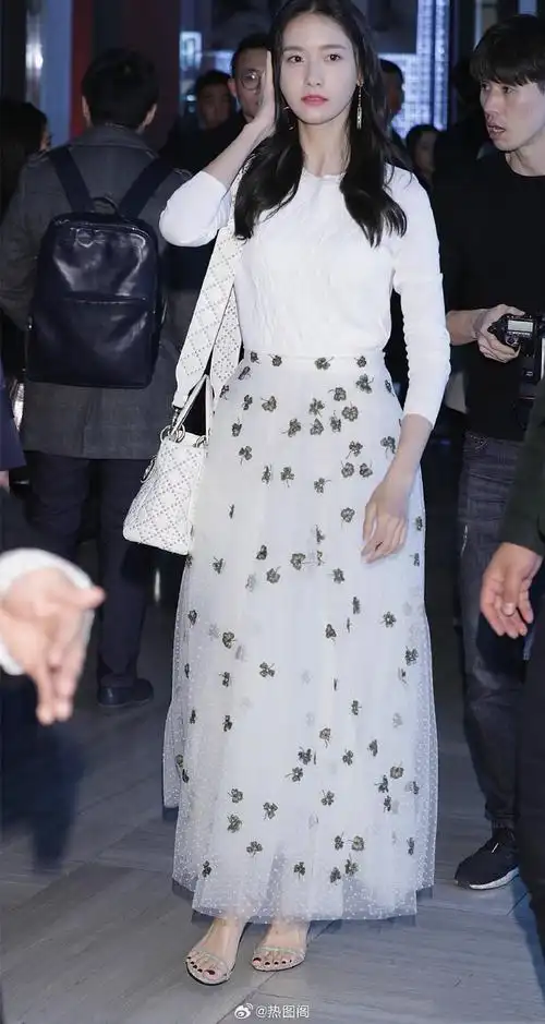 林允儿 一字带高跟凉鞋 细致美jio#热图阁公众号#@热图阁