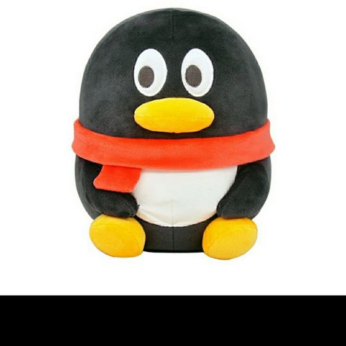 腾讯官方qq公仔短鹅family毛绒可爱玩偶呆萌长鹅企鹅抱枕生日礼物