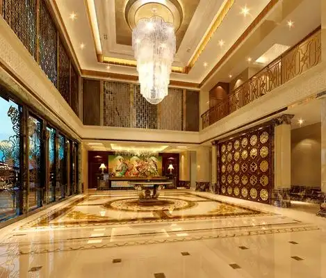 中欧混搭酒店大堂 经典欧式玻璃吊灯