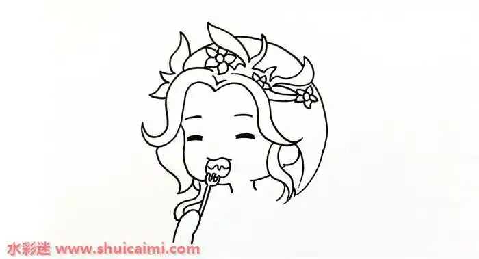 可爱第五人格红夫人简笔画怎么画步骤图片教程