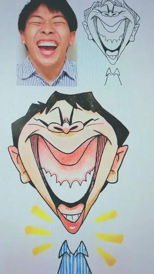 夸张肖像漫画,够夸张.