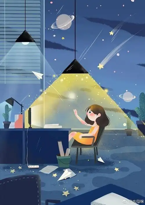 生活中值得遇见的小美好插画精选via