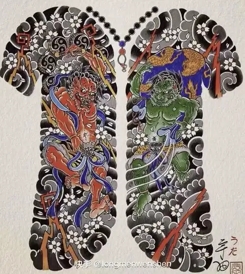 老传统开衫满背手稿分享_开衫_睿刺青自由行热门攻略_美妆_彩妆