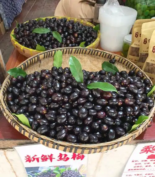 水乡古镇,旅游景点出售的新鲜乌梅其实是打蜡腌渍过的葡萄