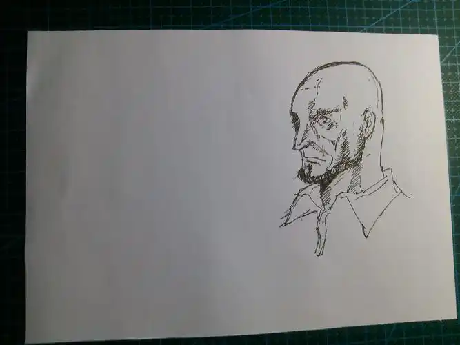 教你如何画出帅气的光头大叔