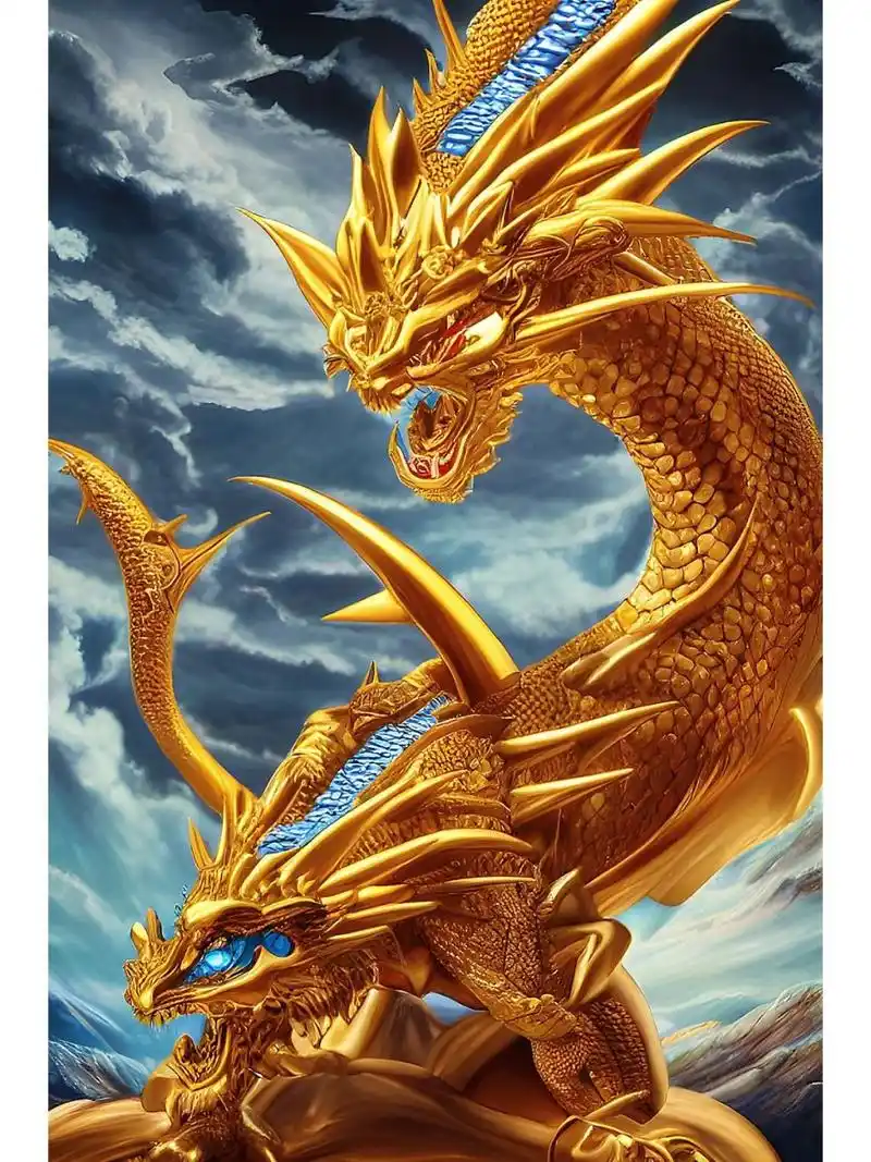 神龙图鉴丨蛟龙渡劫后方可化真龙 位面:小雨瑶池界 段位:上古神兽蛟龙