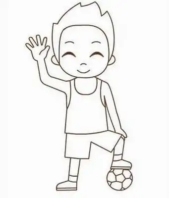 教宝宝画画的简笔画人