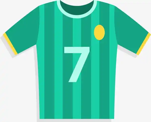 卡通清新足球运动衣