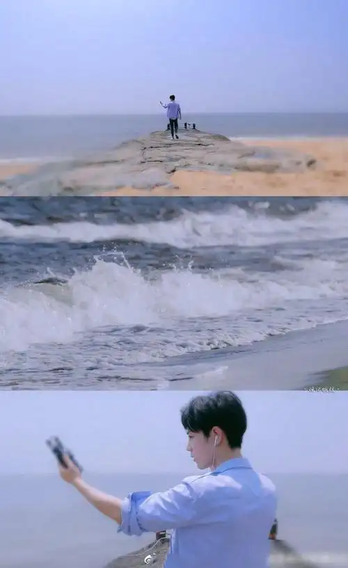肖战海边写真正式公布对着镜头撒娇卖萌油画也首度曝光