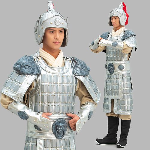 古代盔甲将军铠甲中国风武士盔甲游园影视剧三国岳飞盔甲服装甲胄
