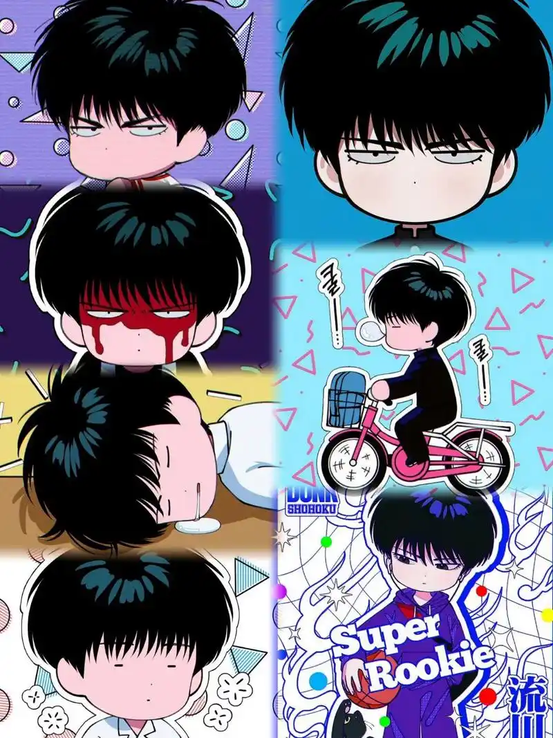 动漫|灌篮高手 流川枫 78 q版好可爱 78 画师twi:copyright_air