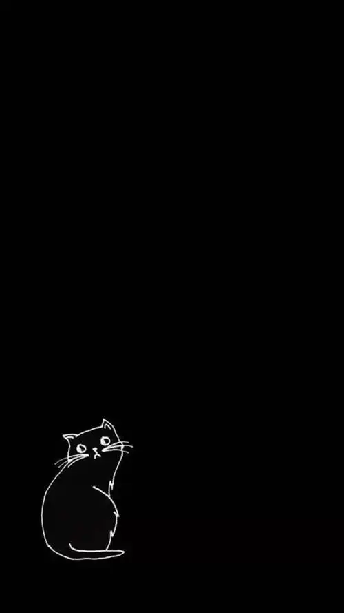 个性黑色底纹卡通锁屏,高清图片,手机锁屏桌面-壁纸族