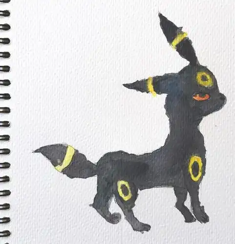 一步一步画伊布家族之月精灵