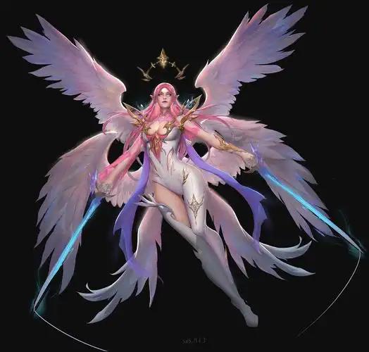 天使|插画|游戏原画|我可以惹惹惹_原创作品-站酷zcool