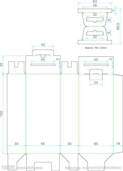 各种包装的刀模图