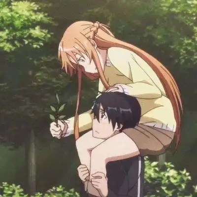 超级隐蔽的情侣动漫头像一人一个我在时光深处等你