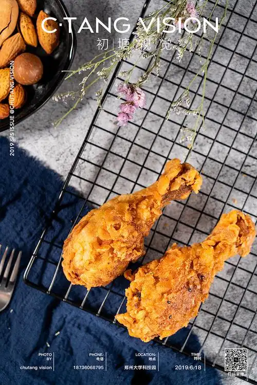 美食摄影#炸鸡腿拍摄