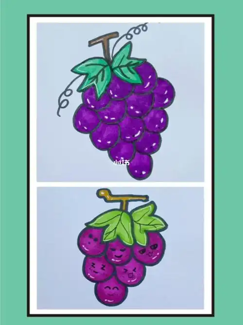 一起画画吧#学画画  #简笔画教程  #简笔画  #亲子  #亲子教育  #葡萄