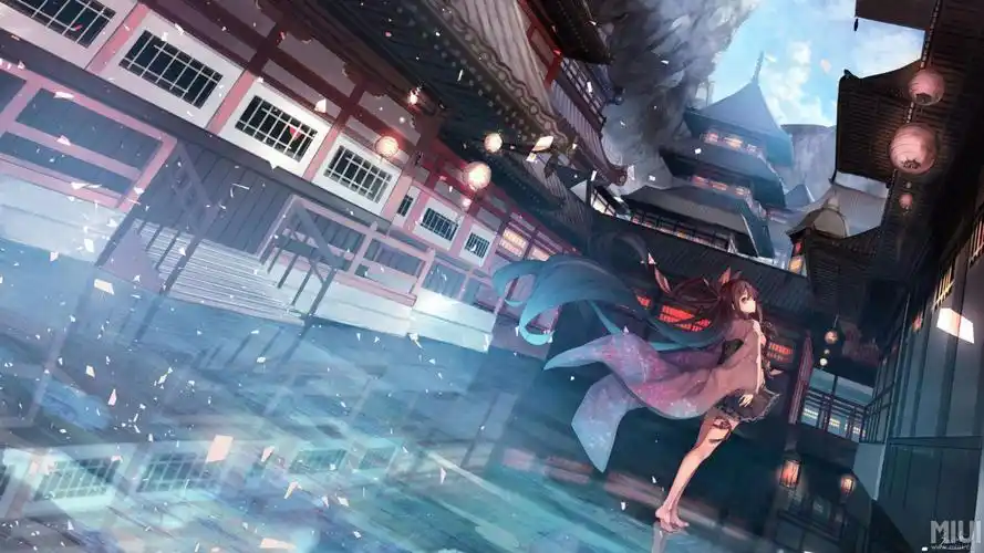 这个是动漫还是就是个壁纸呀