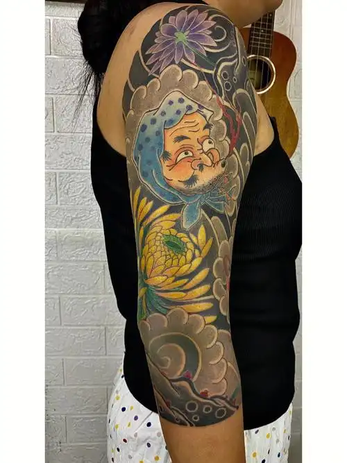 火男阿多福七分袖