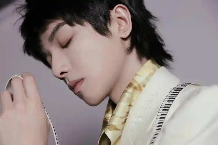 华晨宇出道九周年音乐会造型写真释出 黑衣王子高冷帅气有型_华晨宇