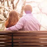 幸福情侣背影唯美头像