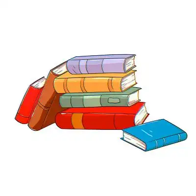 卡通书籍 学生书本手绘元素书本简笔画