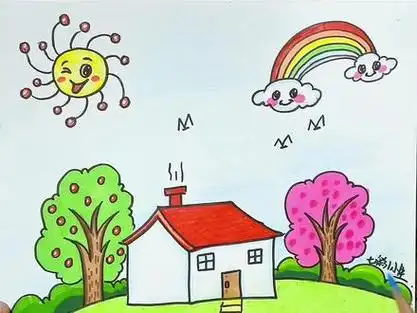 儿童简笔画风景画_儿童简笔画风景画大全 彩色_儿童简笔画风景画大全