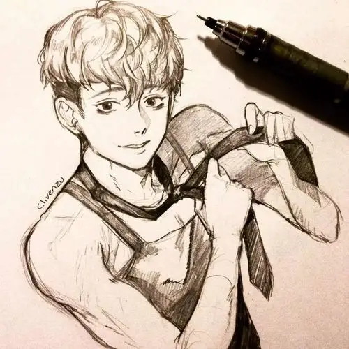 哇哦一波素描动漫美女强势来袭这个画风给满分