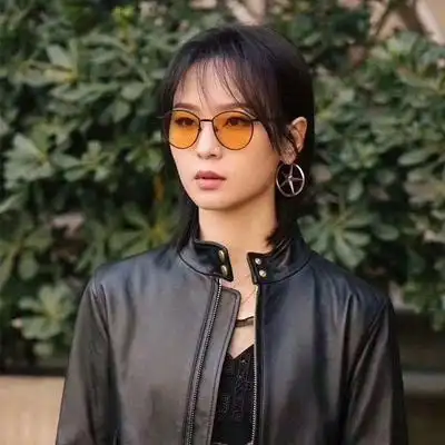 线2021新款周笔畅李沁明星同款太阳镜男潮复古港风 - yali雅丽眼镜