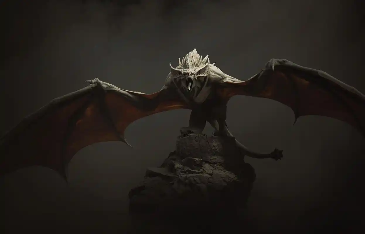 让人很有压迫感的一组3d怪物建模作品!想象力独特!