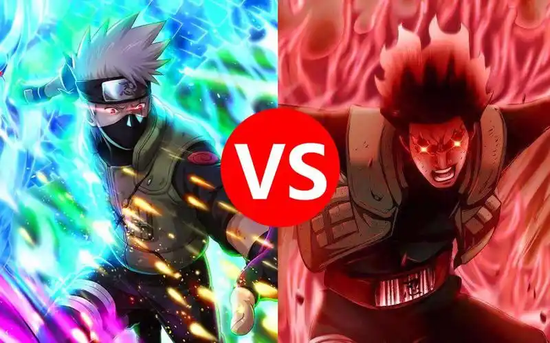 火影忍者:双神威卡卡西vs八门凯,谁实力更强?