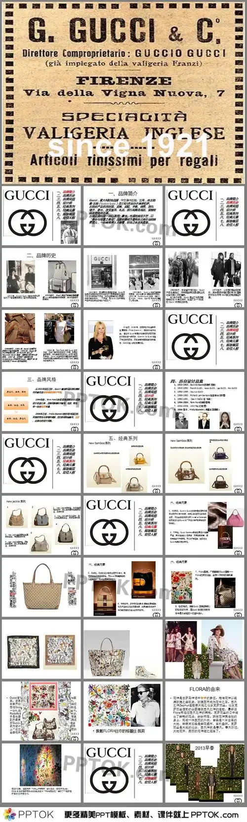 gucci品牌介绍ppt