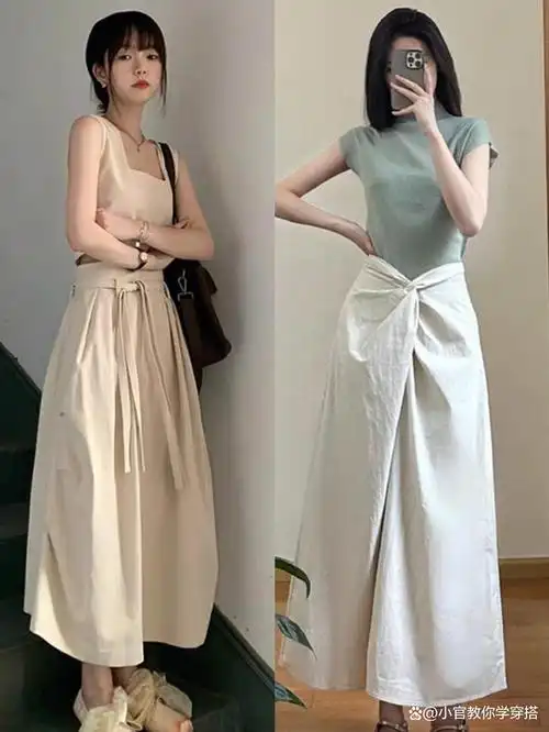 穿衣搭配--夏季女生时髦显腿长穿搭夏季是展示身材的季节,对于女生来