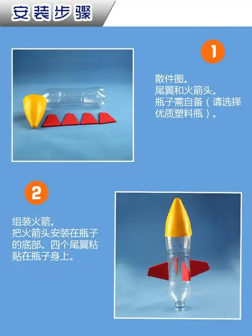 水火箭发射器级气嘴科技节小制作全套材料diy手工竞赛小学生【图片