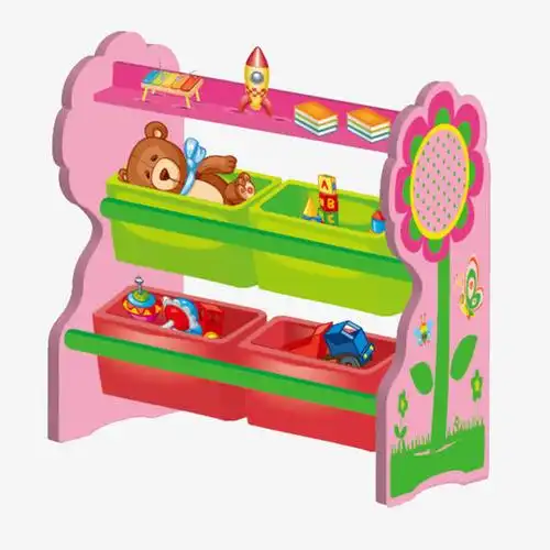 玩具,生产图,儿童玩具,木制,实木,储放架置物柜,效果图,可爱,卡通