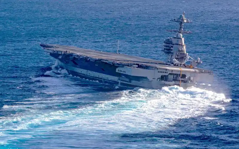 amazing high-speed turns by us newest supercarrier ford (cvn 78)