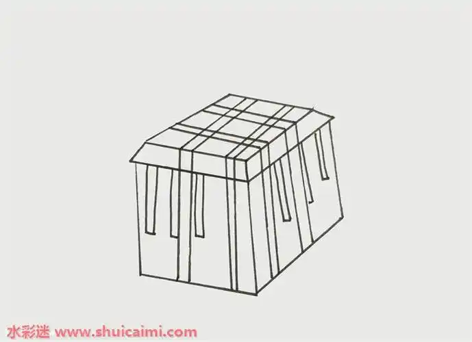 空投箱子怎么画空投箱子简笔画简单易画彩色