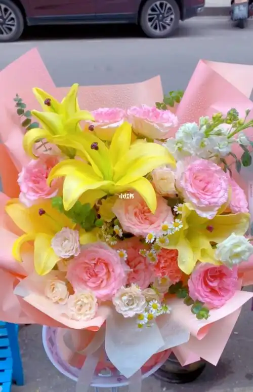 百合混搭花束