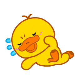 卡通小黄鸭打滚耍赖gif动图_动态图_表情包下载_soogif