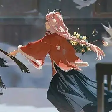 动漫情侣头像一男一女分开的两张