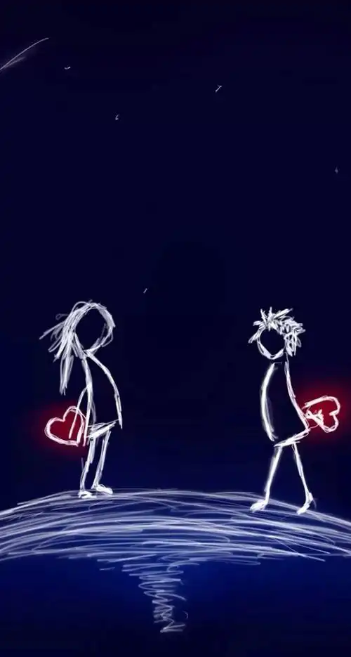 求一个桌面壁纸,电脑用的,黑色的,上面有2个小人面