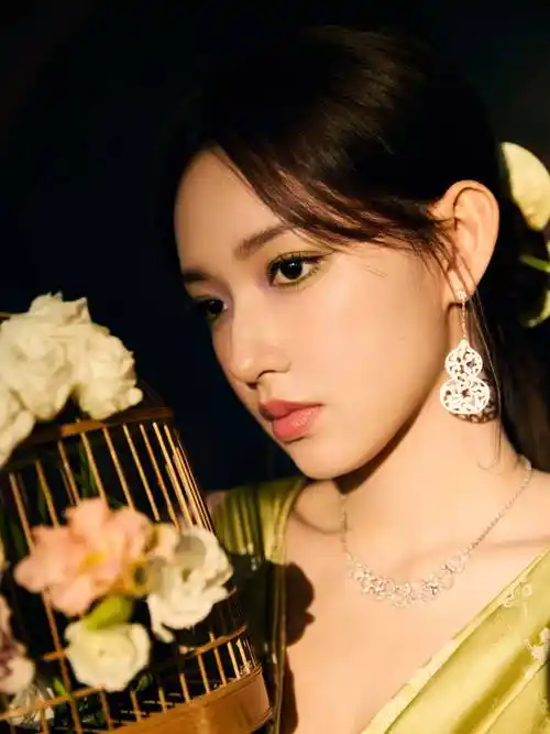 程潇穿新中式礼服好美艳,上装似内衣凸显傲人曲线,温婉而又性感