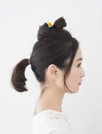 短发怎么扎马尾好看有刘海的高马尾扎法图解片